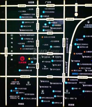 大唐悦城1期区位图