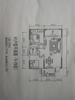 蓝色港湾二期2期2室2厅1卫83.49平户型
