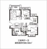 三室两厅单卫