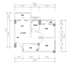 翠锦西岭1期71.00平户型