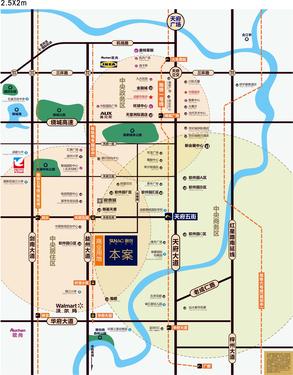 中渝国际1期区位图