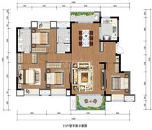 远洋栖棠1期4室2厅2卫129.83平户型