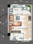 成都合院之院邸1室1卫39.00平户型