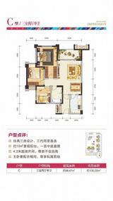 濛阳印象 3室2厅1卫 97.18平米