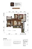 金域名邸2期3室2厅2卫97.00平户型