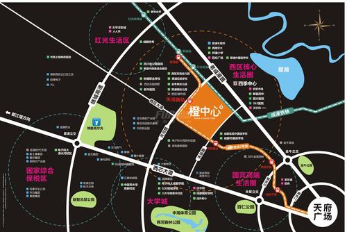 合能橙中心珍宝橙一期区位图