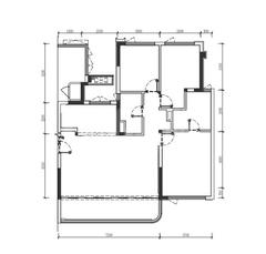 能建锦誉府1期3室2厅2卫143.00平户型