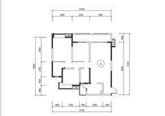 城投·美庐1期3室2厅2卫118.95平户型