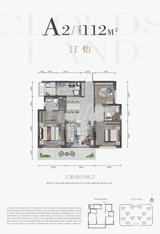 云玥汀澜花园1期 3室2厅2卫 112.00平米