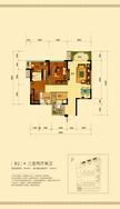 世代都江3室2厅1卫90.09平户型