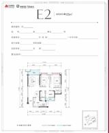 京汉新城·悦隽风华1期 3室2厅2卫 105.00平米
