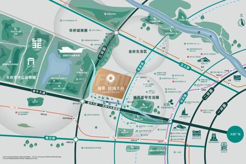 雍景致臻天府1期区位图