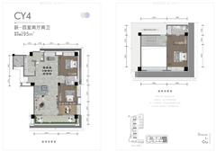 成都轨道崔家店十里风和小区1期4室2厅2卫195.00平户型