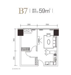 华庭悦璟二期59.00平户型