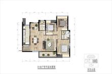 书香华府1期4室2厅2卫129.65平户型