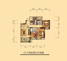 金山御景蓝湾3室2厅2卫100.03平户型