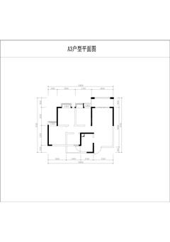 三江佳源小区1期3室2厅1卫87.83平户型