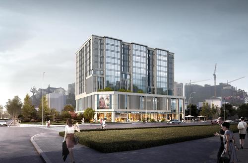 都江堰市公交大厦1期效果图