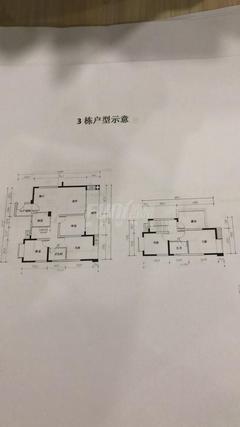 蓉海东悦华府1期4室2厅2卫144.52平户型
