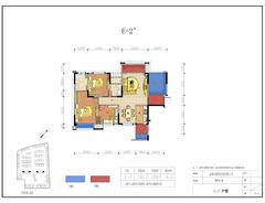 剑桥小镇3期4室2厅2卫108.00平户型