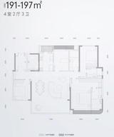 招商时代庭园（招商时代公园3期） 4室2厅3卫 191.00平米