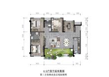 盛世天玺花园1期4室2厅2卫104.00平户型