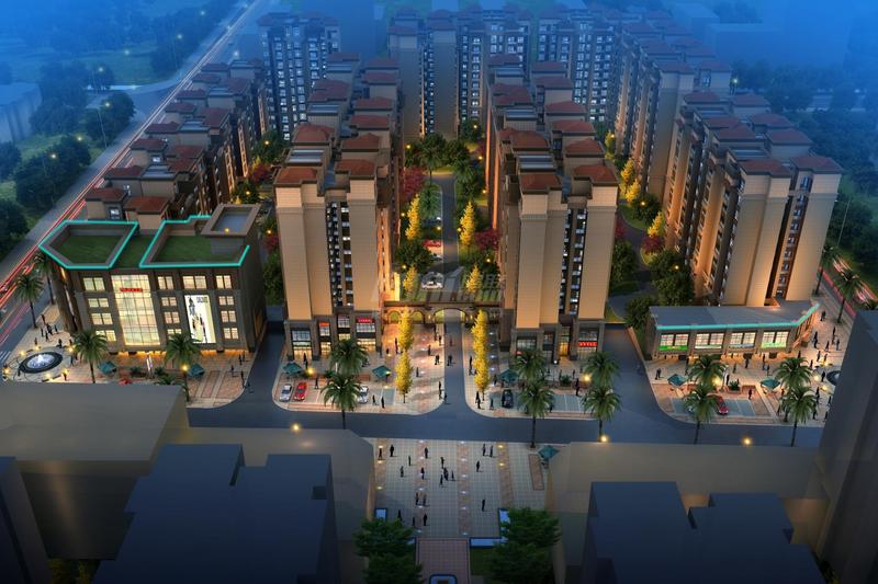 天山名苑商住楼效果图