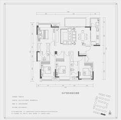 龙润丰锦苑1期4室2厅2卫145.00平户型