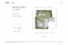佳兆业珑樾壹号1期4室2厅4卫204.00平户型