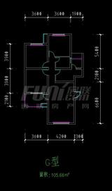 广泽长河郡3期奥格斯堡 3室2厅1卫 105.81平米