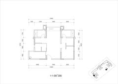 美地西庭1期3室2厅1卫70.00平户型