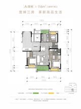 青云台小区1期 3室2厅2卫 116.00平米