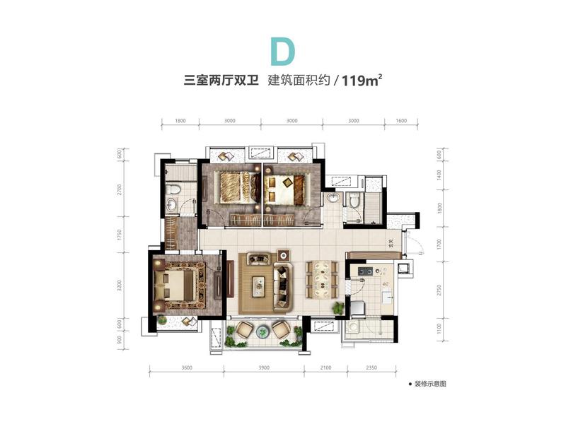D户型