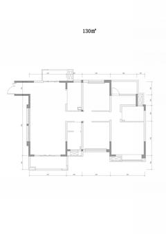 川网国际花园2期3室2厅2卫130.00平户型