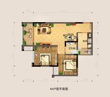 银海中心 2室2厅1卫 68.47平米