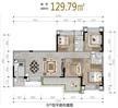 观岭雍锦观澜（蓝光观岭国际社区10期）4室2厅2卫130.00平户型
