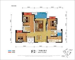 枫尚锦逸1期3室2厅2卫112.32平户型