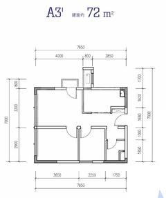 光与城1期72.00平户型