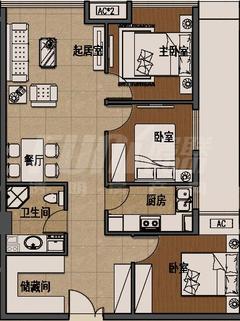首信红星广场98.98平户型
