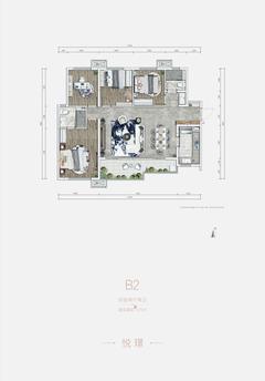 璟南府(璟南堂2期)4室2厅2卫125.00平户型