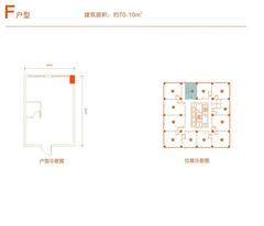 炜岸城3期70.10平户型
