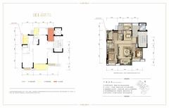新城悦隽盛世城1期2室2厅2卫112.00平户型