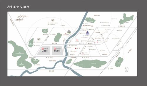 亿澜峰荟雅苑1期区位图