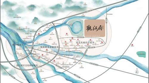 领地观江府1期区位图