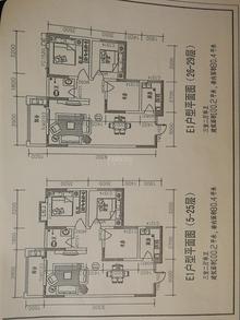 蓝色港湾二期2期3室2厅1卫102.86平户型