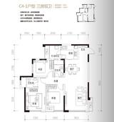 滨江两岸1期 3室2厅2卫 90.00平米