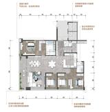 珠江铂世花园2期 4室2厅3卫 222.00平米