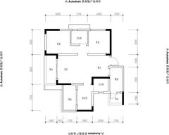 和悦澜庭3室2厅2卫85.00平户型