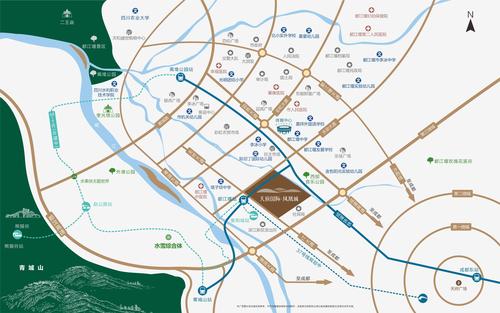 天府国际·凤凰城1期区位图