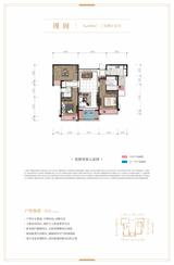 旭辉金科棠府1期 3室2厅2卫 108.00平米